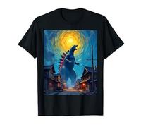 Kaiju, Mostro, torreggiante, sopra, Skyline Città, Disegno Maglietta