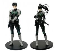 Kaiju No. 8 KAIJU NUMBER EIGHT Anime Figure Model KAFKA HIBINO e Abe Mina Tuta da battaglia Figure postura in piedi 18/19 cm statua in PVC per decorazione domestica da esposizione e da collezione (Abe