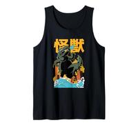 Kaiju Vintage Anime Japanese Aesthetic Harajuku Dragon Canotta