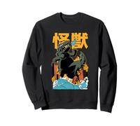 Kaiju Vintage Anime Japanese Aesthetic Harajuku Dragon Felpa
