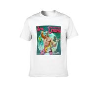 KAILANGQI Men's Cotton Shirt Frank Zappa The Man from Utopia Short Sleeves White XXL