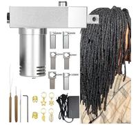 kaileFURN Dreadlock Machine for Loc, Dreadlocks Maker + 6 Head, Mini Handheld Crochet Braiding Machine, Works On Long Human Hair & Synthetic Hair, Easy DIY Hair Braiding