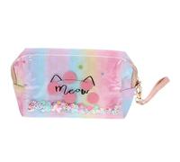 KAILIKETIY 1 Pc Borsa Per Il Trucco Portatile Mini Chiaro Articoli Da Toeletta Cura Della Pelle Borse Succoso Costume Cosmetico Liquido Puffer Borsa Porta Cosmetici