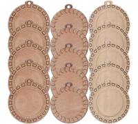 KAILIKETIY 15 Pezzi Base in Legno per Orecchini Fai-da-te, Porta Pendenti Portatile e Resistente a Deformazioni, Accessori Eleganti per Banquet e Dating