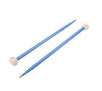 KAILIKETIY 1paio Bacchette Per Timpani Acero Testa Strumenti Percussione Per Batteria e Timpani Mallets Doppia Testa Per Pratica Blu