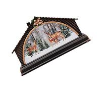 KAILIKETIY 1pezzi Decorazione Natalizia Casa Luminosa Adornamento da Tavolo Festivo per Atmosfera Magica Casa e Ufficio
