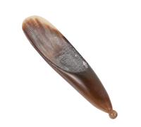 KAILIKETIY 1pezzi Massaggiatore Gua Sha in Corno Naturale Strumento per Massaggio e Digitopressione Mini Guasha Bar per Viso e Corpo Sollievo per Collo Spalle e Schiena