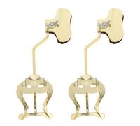 KAILIKETIY 2 Pezzi Supporto per Spartiti in Metallo Dorato per Trombone e Strumenti a Fiato, Resistente All'usura, Facile da Fissare e Rimuovere, per Bande in Marcia All'aperto