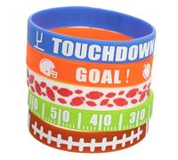 KAILIKETIY 30pezzi Bracciali Sportivi Silicone Per Fan Del Rugby Accessori Per Eventi Sportivi Regali Per Feste e Compleanni Braccialetti Tematici Per Uomini e Donne