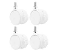 KAILIKETIY 4 Ruote Girevoli Freno per Mobili e Sedie da Gioco, Sostituzione Ruote per Carrelli e Sedie da Ufficio, Rotelle Silenziose 1,5 Pollici per Pavimenti in Legno, Piastrelle e