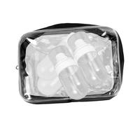 KAILIKETIY 4pezzi Kit Di Viaggio Bottiglie Comprimibili Per Shampoo e Lozioni Contenitori Ricaricabili e Flessibili Da Viaggio Per Bagnoschiuma e Trucchi Leggeri e Compatti