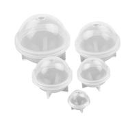 KAILIKETIY 5 Pezzi Stampo in Silicone a Forma di Sfera Superficie a Specchio Alta, Materiale Resistente, Diametro 2-6cm, per Decorazioni Cake e Baking Fai da Te