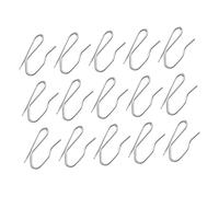 KAILIKETIY 50 Pezzi Ganci per Tende a S in Acciaio Inossidabile Argento, Design Salvaspazio Resistente per Bagno e Ufficio, Adatti per Aste Rotonde