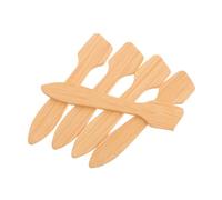 KAILIKETIY 5pezzi Spatole Bambù Per Maschere Visage Spatole Cosmetiche Piccole e Riutilizzabili Per Applicazioni Di Bellezza e Della Comode e Pratiche Per Uso Quotidiano e Viaggi