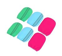 KAILIKETIY 6pezzi Guanto Esfoliante Bagno Guanti Doccia Per Scrub Facili e Indossare Sapone o Bagnoschiuma Per Ragazzo Ragazza Ragazza Donne e