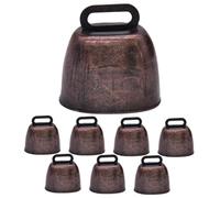 KAILIKETIY 8 pezzi Campanelli in Rame Vintage per Animali da Campana e Leggera per Collare Pecore Bovini Suono e Forte per Evitare Smarrimenti Accessori Decorativi