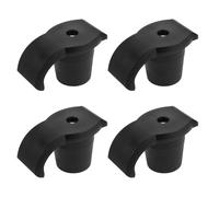 KAILIKETIY Accessori Interfaccia Standard 24 Mm 4 Pezzi Gommini Antiscivolo Deambulatore e per Nero in Plastico Assorbimento Shock per Attività All'aperto e Passeggiate Quotidiane