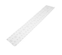 KAILIKETIY Bandiera da tavolo da peluche di fiocchi di neve corridore da tavola invernale corridore da tavolo decorazioni per le vacanze invernali Runner da tavolo decorativo stoffa Argento