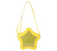 KAILIKETIY Borsa Tracolla a Stella Grande Capacità, Forma a Stella, Pu e Poliestere, Giallo, Design Retrò, per Donne, per Festival Musicali e Passeggiate Quotidiane