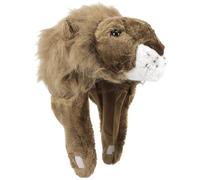 KAILIKETIY Cappello da Festa a Forma di Leone in Peluche Leggero e Comodo da Indossare, Accessorio per Cosplay di Halloween e Performance Sceniche