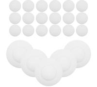KAILIKETIY Carta Isolante Resistente ad Alte Temperature in Fibra Ceramica Bianca Rotonda 60 Pezzi per Preriscaldare Piccoli Pezzi per Microonde e Piatti Girevoli