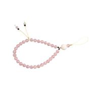 KAILIKETIY Catenella per Cellulare in Cristallo Rosa Sintetico Staccabile Funzione da Polso, Accessorio Elegante per Telefono e Portabadge da Appendere a Borsa o Pochette