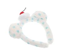 KAILIKETIY Cerchietto Peluche Orecchie Di Orso Fascia Divertente Per Cosplay e Feste Accessorio Con Design Pois Per Compleanni e Foto Cute Bear Ear Headband Per Donne e Ragazze