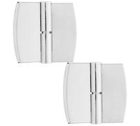 KAILIKETIY Cerniere per Porte Divisorie in Acciaio Inox e Lega Chiusura Automatica, Altezza Regolabile e Design Staccabile, Accessori di Collegamento per Ferramenta Bagno Pubblico, Set 2