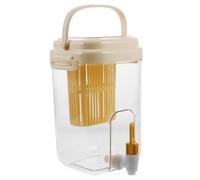 KAILIKETIY Dispenser Acqua Plastico 2l con Rubinetto Giallo per Casa e Cucina, Materiale Alimentare Sicuro, Grande Capacità per Stagione Calda e Frigorifero