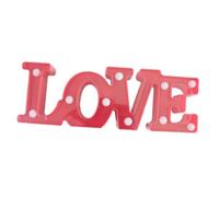 KAILIKETIY Insegna Luminosa a LED Lettere D’amore per Decorazioni San, Lampada da Notte per Camera da Letto Scocca Rossa e Luce Bianca, Luce Atmosferica Romantica per Casa e Festa