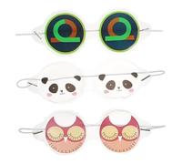 KAILIKETIY Maschera Rinfrescante Occhi Ghiaccio 3 Pezzi Riutilizzabile Traspirante Per Maschere Fredde Per Occhi Per Dormire Stile Animali