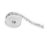 KAILIKETIY Nastro in Poliestere Note Musicali Bianco Elegante per Confezioni Regalo e Decorazioni la Casa Trama Delicata e Design Moderno per Feste e Fai da Te