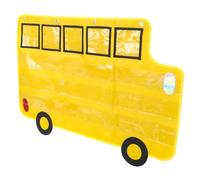 KAILIKETIY Organizer Parete per Aula Autobus con Tasche Trasparenti Resistente per Apprendimento Alfabeto Facile Installare Ganci per Scuola e Casa