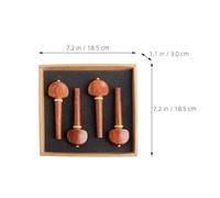 KAILIKETIY Piroli in Legno per Violoncello Set da 4 Pezzi Pirolo per Accordatura Fine Accessori per Strumenti a Corda Sostituzione Piroli per Violoncello Fai da Te