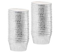 KAILIKETIY Pirottini in Carta Stagnola Usa e Getta per Muffin e Cupcake, Tortiera Rotonda Resistente alle Alte Temperature, Contenitori per Cottura Crostate e Budini, Set da 30 Pezzi per Uso