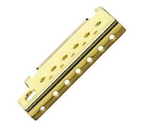KAILIKETIY Ponte per Studio per a Palco Precisa e Intonazione Modulazione Tremolo 6 Corde Metallo Oro Montaggio a 2 Punti, Minimizza Disaccordo Offre Chitarra Elettrica