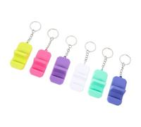 KAILIKETIY Portachiavi Supporto Telefono Mini in Silicone e Lega, 6 Pezzi, Design Multiangolo Leggero e Facile da Riporre, per Guardare Film fare Shopping Colore Casuale