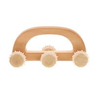 KAILIKETIY Rullo Massaggiatore Manuale in Legno Piccolo e Portatile, Dispositivo per Massaggio delle Mani Adatto a Viaggi e Uso Quotidiano, Strumento per Massaggi Creativi e Benessere