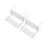 KAILIKETIY Set 2 Mini Panchine in Ferro Bianco per Mondi in Miniatura e Spazi Verdi, Design Realistico e Versatile per Bambole e Animali Miniatura