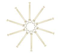 KAILIKETIY Set da 10 Rivetti Metallici Dado per Riparazione Albero Ventaglio Pieghevole a Mano, Accessori per Fissaggio Albero Ventaglio Portatile, Kit Manutenzione Ventagli Pieghevoli