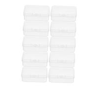 KAILIKETIY Set di 10 Scatoline in Plastica Trasparente in Pp Coperchio, Resistenti All'usura per Organizzare Piccoli Oggetti e Viti in Uso Professionale