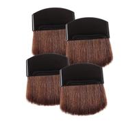 KAILIKETIY Set di 4 Pennelli per Blush da Donna Setole di Cavallo e Manico Liscio in Plastica, per Applicare Ombre Naso e Trucco Viso