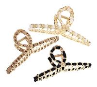 KAILIKETIY Set Di Fermagli Per in Metallo Fermagli Per Per Donne Fermagli Per Coda Di Cavallo Senza Pieghe Fermagli Per Mascella Vintage Per Ragazze Casuale