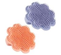 KAILIKETIY Spazzola Shampoo per Ragazzo Ragazza 2 Pezzi in Silicone Design Leone, Delicata e Lenitiva la Cura della Pelle del Capelluto