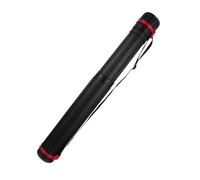KAILIKETIY Tubo Telescopico Estensibile in PVC Nero per Disegni e Progetti, Custodia Resistente e Comoda da Trasporto Tracolla Regolabile
