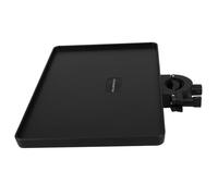 KAILIKETIY Vassoio per Microfono Clip-on in Abs e Metallo Nero, Regolabile in Altezza Bordi Alti Antiscivolo, Supporto per Microfono e Leggio in Streaming