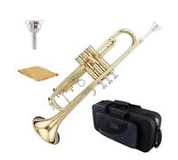 KAILNDF Tromba Professionale in Ottone SIB Tone Strumento per Principianti Tromba Strumento Musicale