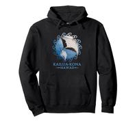 Kailua-Kona Hawaii Stingray Manta Ray Animali oceanici Felpa con Cappuccio