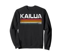 Kailua, Oahu, Hawaii, Retro Design, Kailua, Stati Uniti Felpa