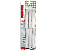 Kaimano ACC0556 Coltelli da Tavola, Plastica, Bianco, 26 x 7 x 2 cm, 6 Unità